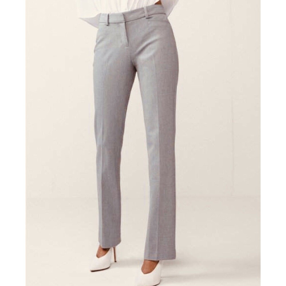 Express Columnist Pants 12 Gray Barely Boot Professional Office Work Preppy Chic